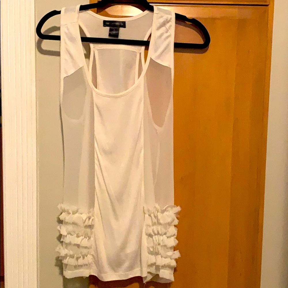 Isabella Rodriguez Off-White Sleeveless Top